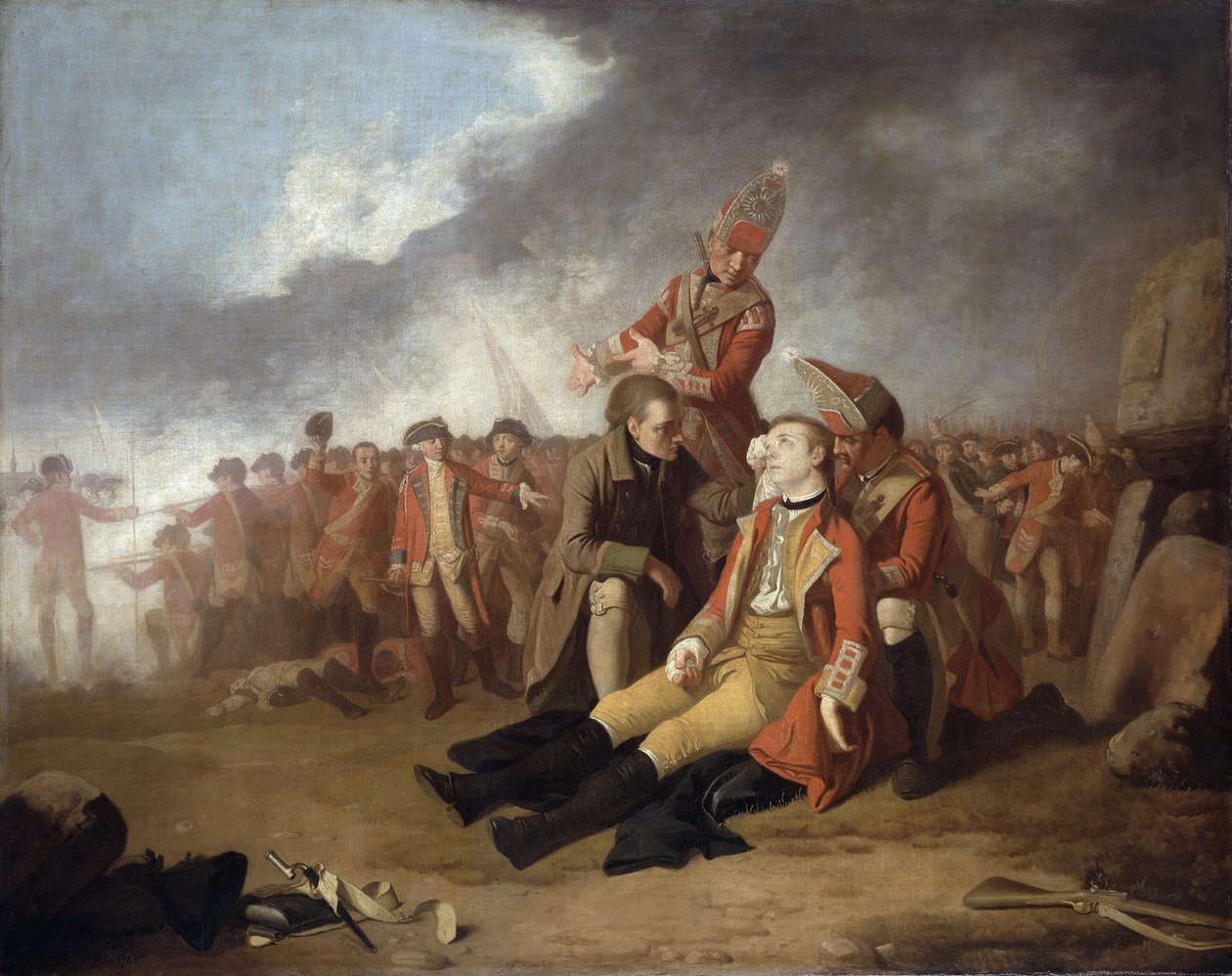 General Wolfes død, 1763 av Edward Penny