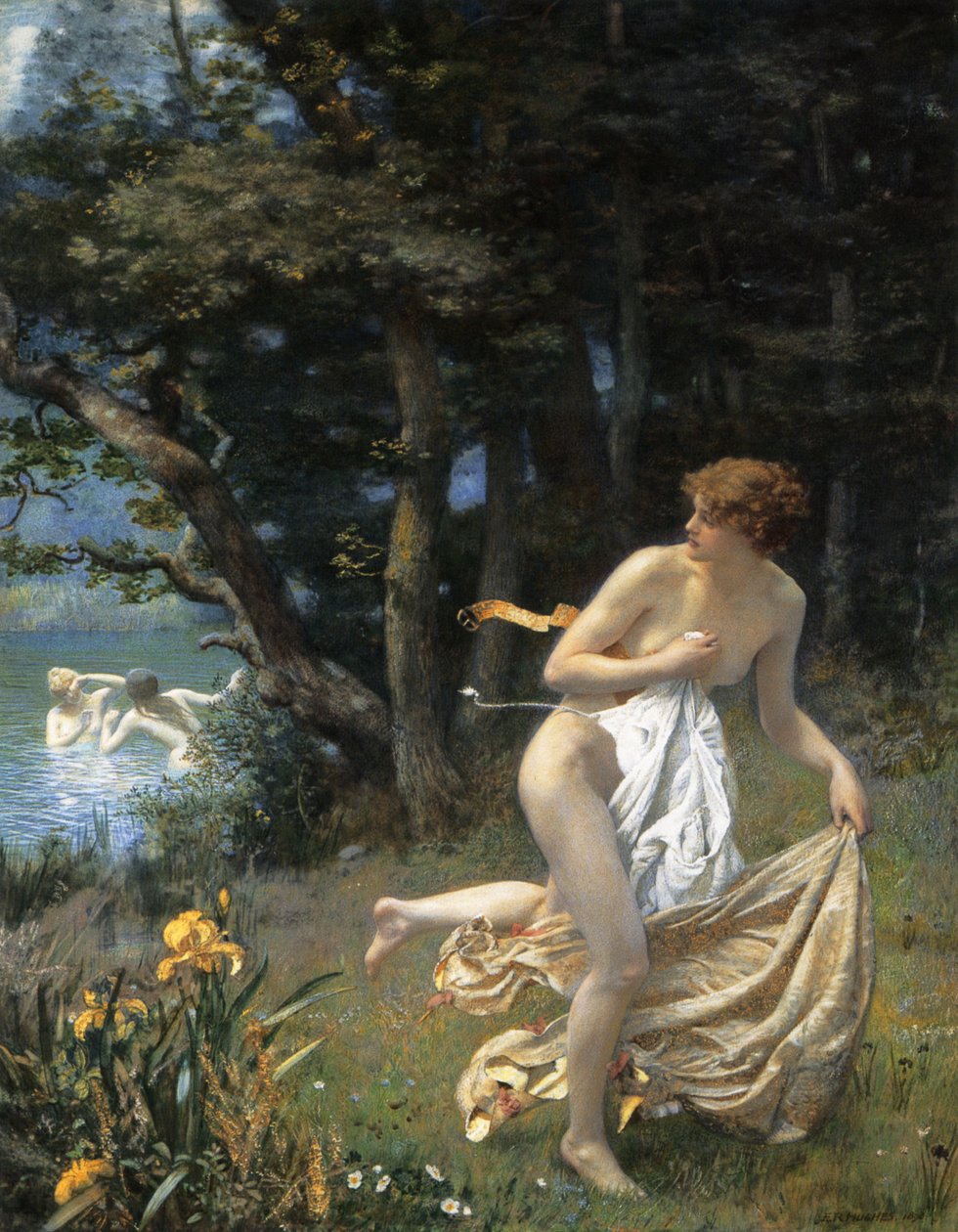 Dianas Maidens av Edward Robert Hughes