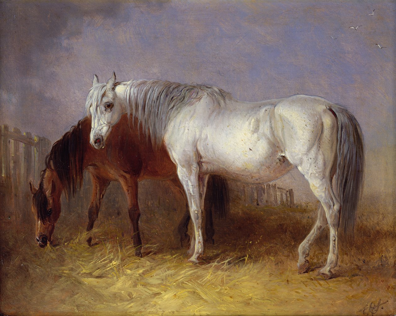Grå og kastanjehester av Edward Robert Smythe