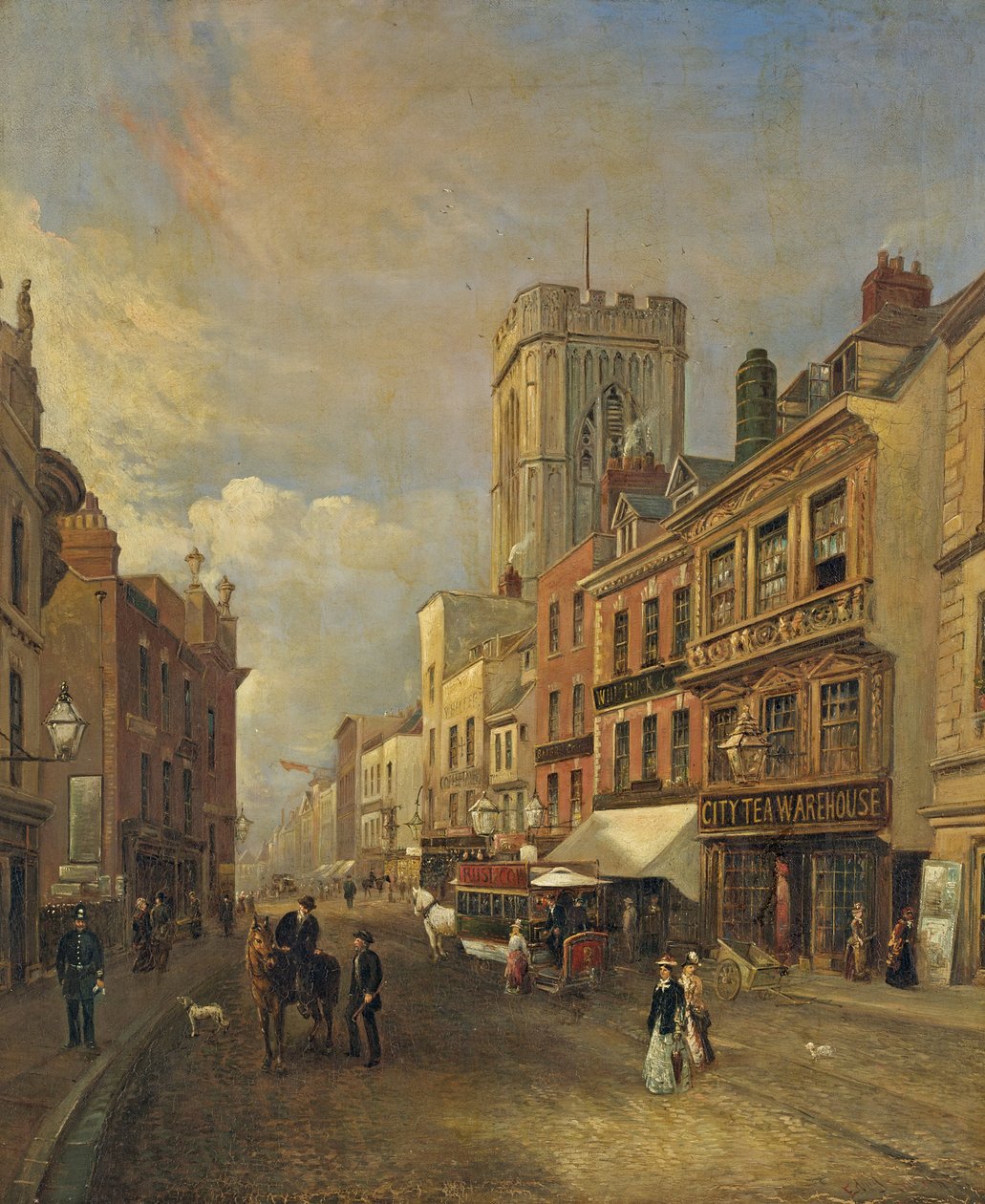 Southgate Street, Gloucester, ca. 1875 av Edward Smith