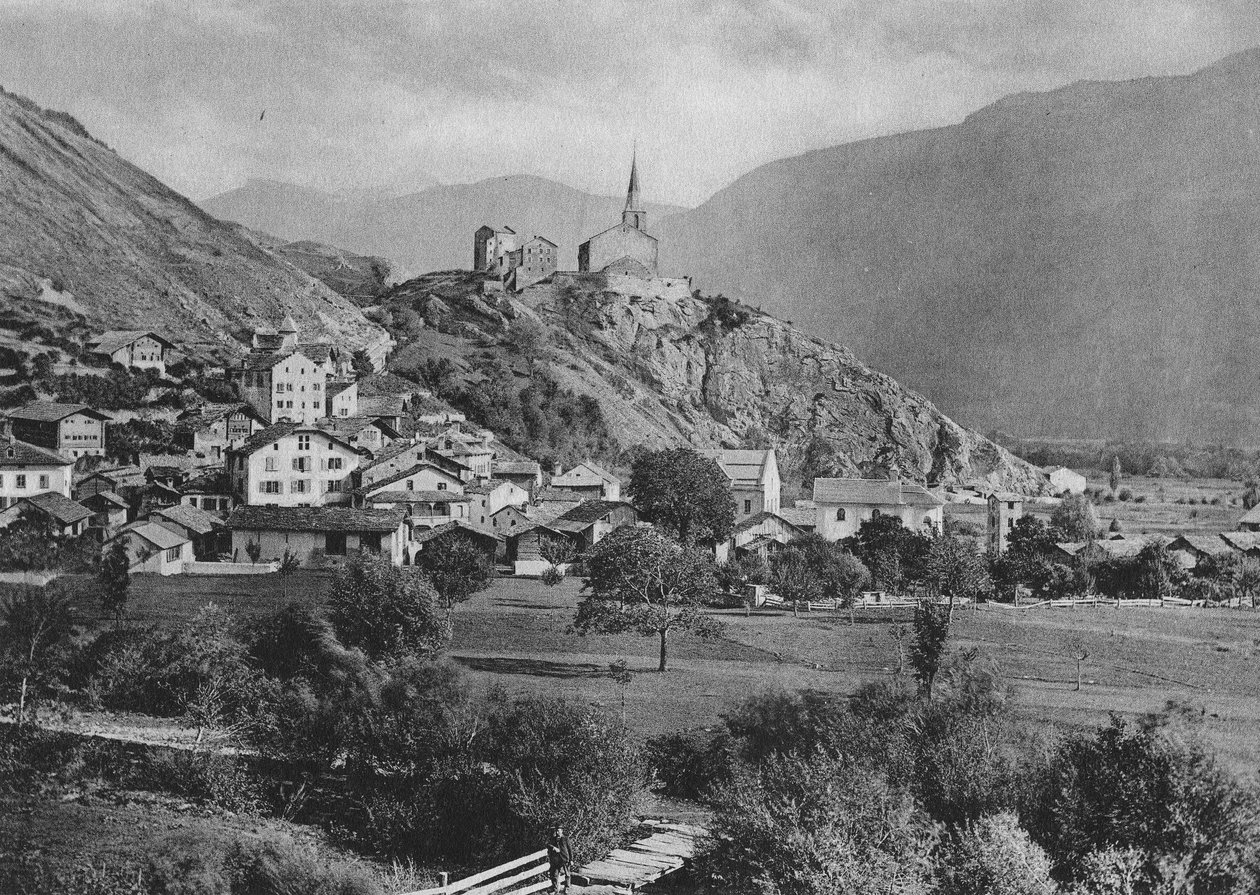 Raron im Wallis av Edward Whymper