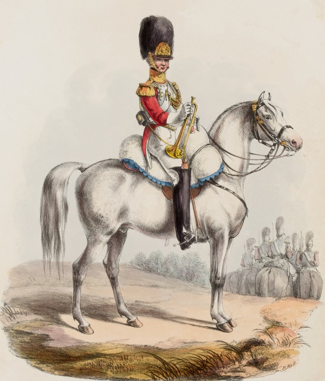 1. livgarde, trompetist av Edward (after) Hull