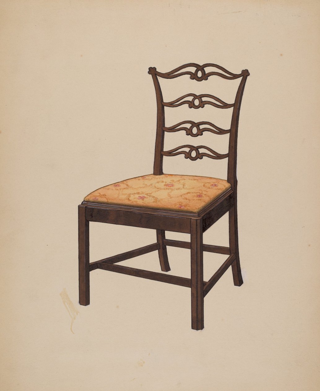 Chippendale stol av Edward A. Darby