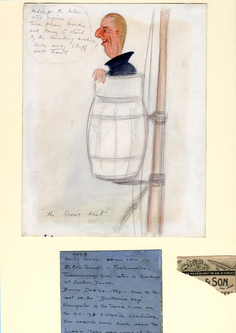Henry Pennell, 1910-12 (wc og blyant på papir) av Edward Adrian Wilson