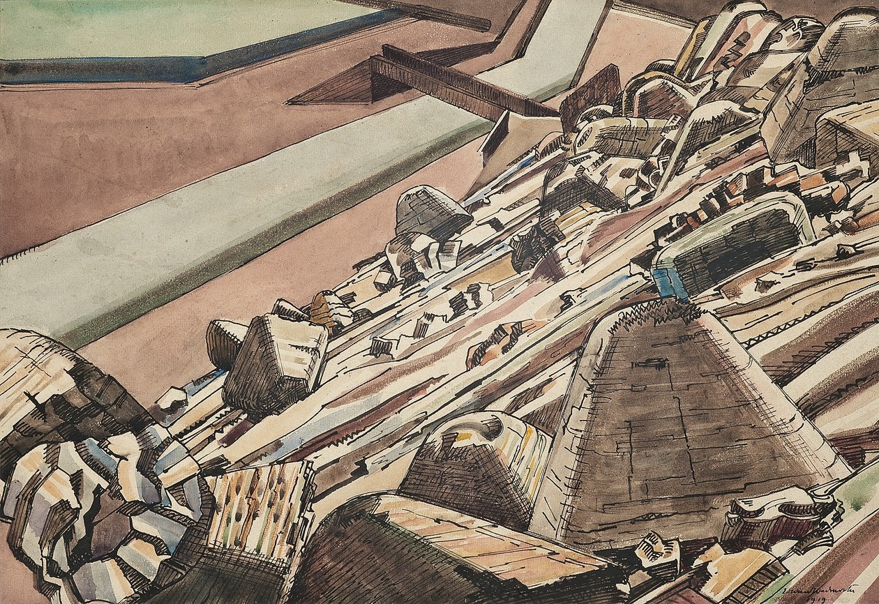 Slevslagg Rund Eik II av Edward Alexander Wadsworth