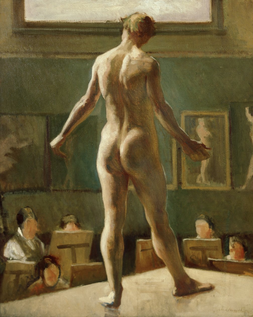 Mannsfigur Stående av Edward Alexander Wadsworth