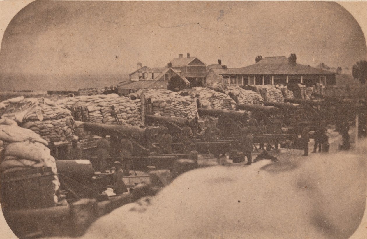 Evakueringen av Fort Sumter, april 1861, april 1861. av Edward Anthony
