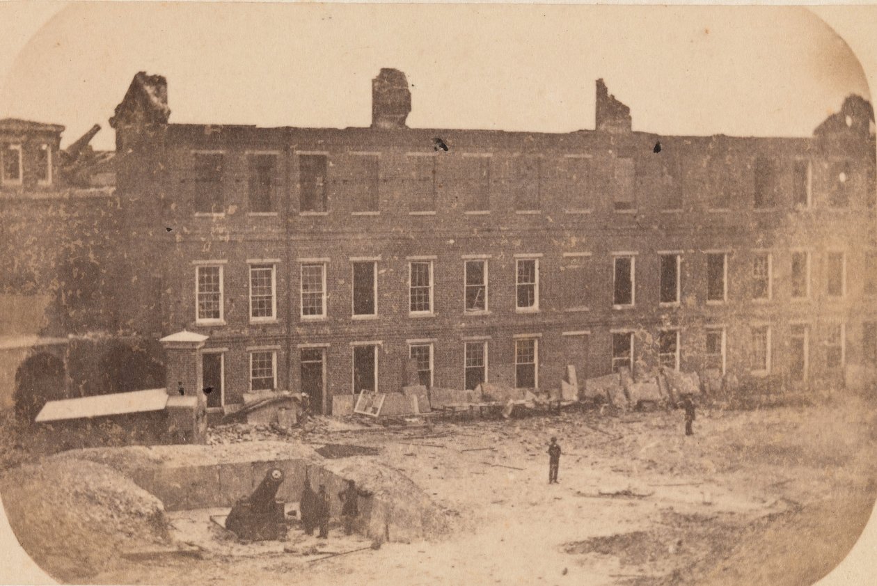Evakueringen av Fort Sumter, april 1861, april 1861. av Edward Anthony