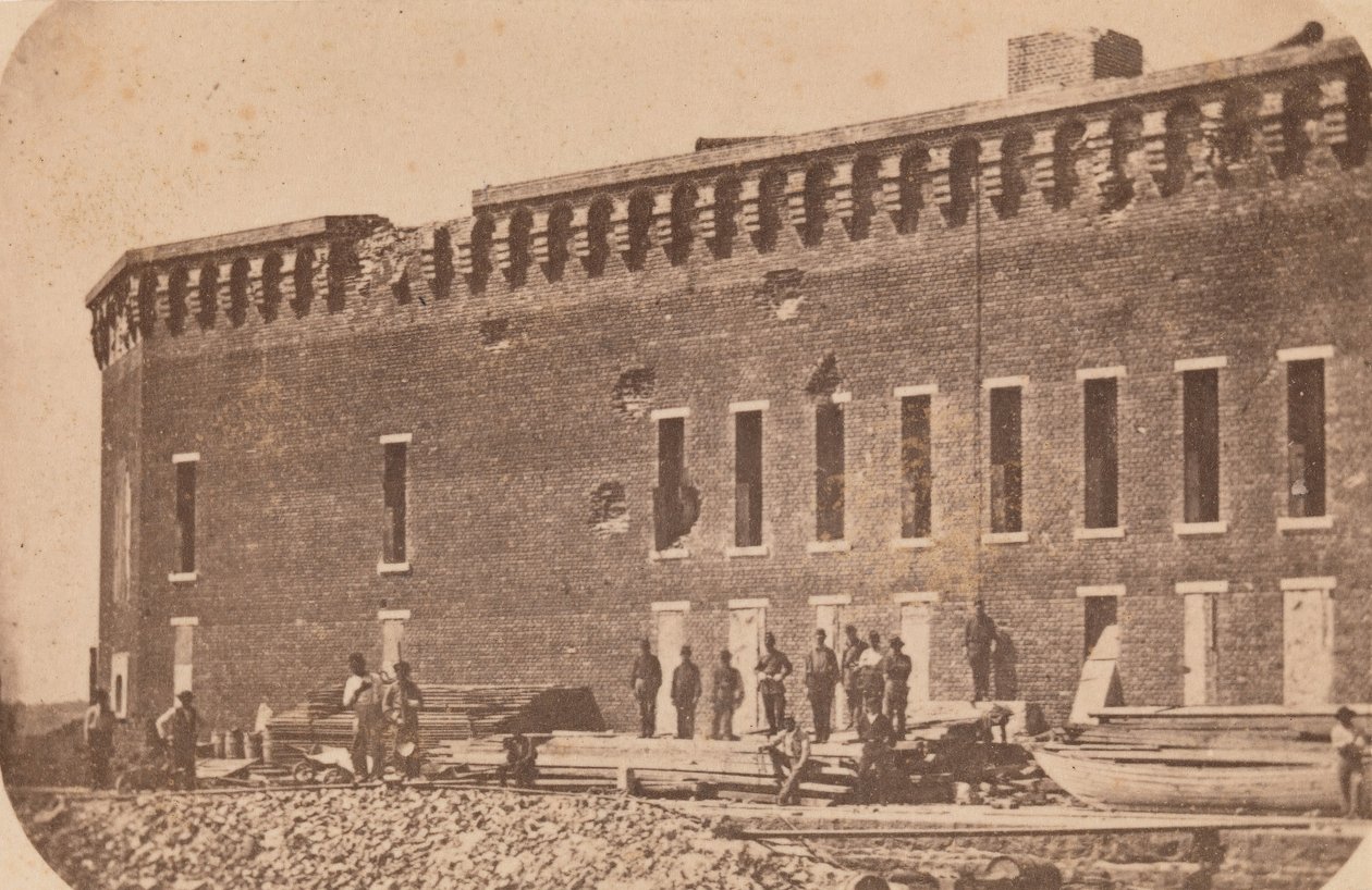 Evakueringen av Fort Sumter, april 1861, april 1861. av Edward Anthony