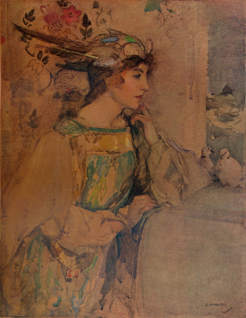 Ivrighjerte, c1900. av Edward Arthur Walton
