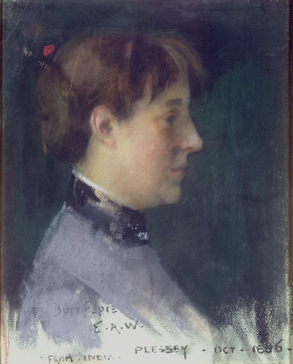 Portrett av Beatrice Crawhall, 1886 av Edward Arthur Walton