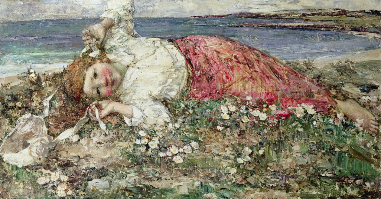 God sommer (olje på lerret) av Edward Atkinson Hornel