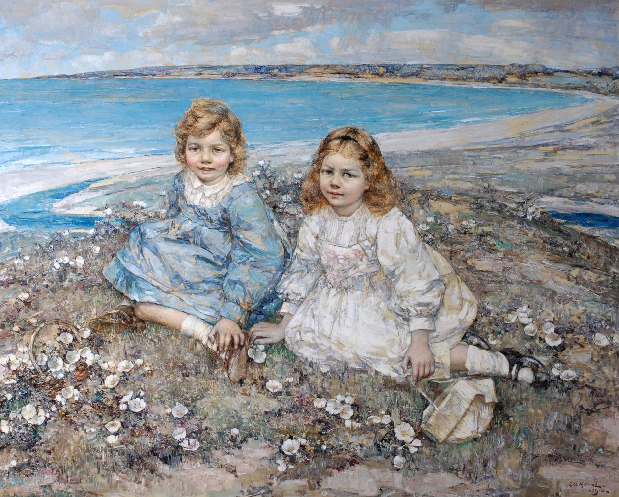 Døtrene til Bertram F. Roberts av Edward Atkinson Hornel