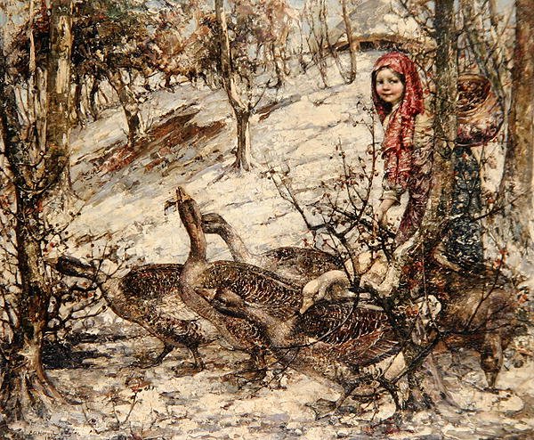 Gåsejenta av Edward Atkinson Hornel