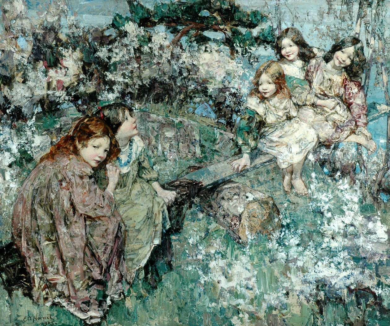 See-Saw av Edward Atkinson Hornel