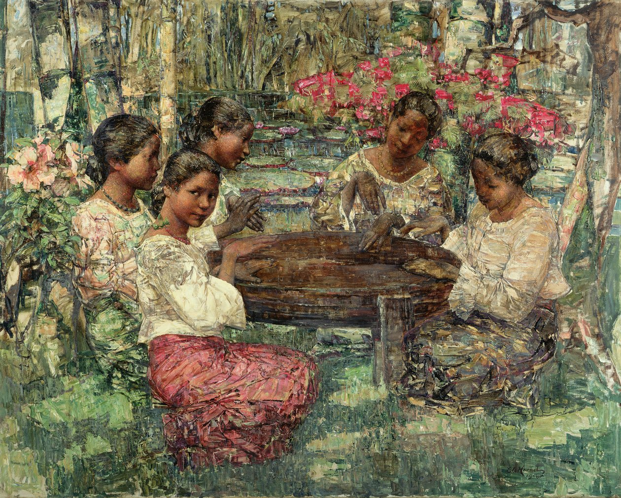 Tom-Tom-spillere, Ceylon av Edward Atkinson Hornel