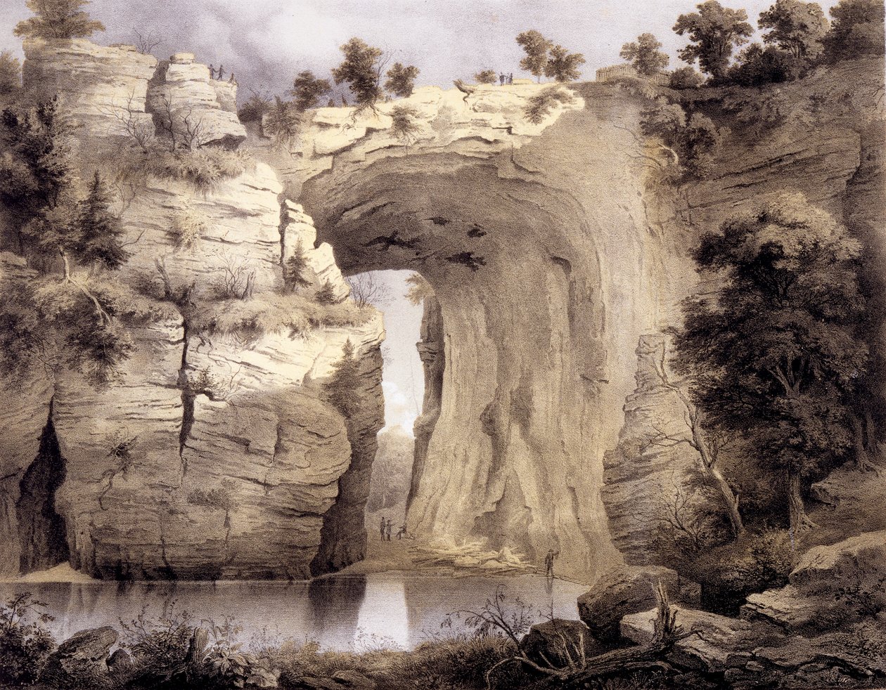 Natural Bridge, Rockbridge County, fra 
