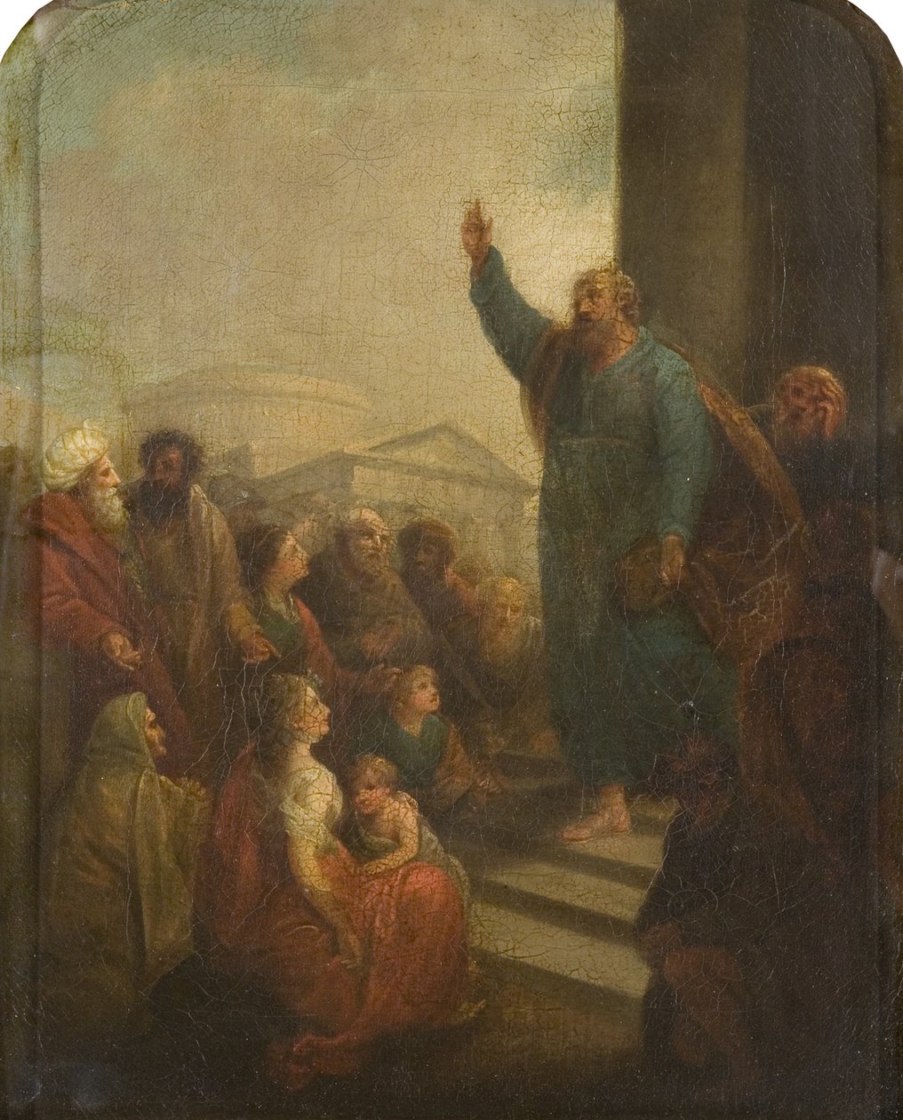 Saint Paul Preaching at Athens (studie for, eller redusert kopi av altertavle for St Paul