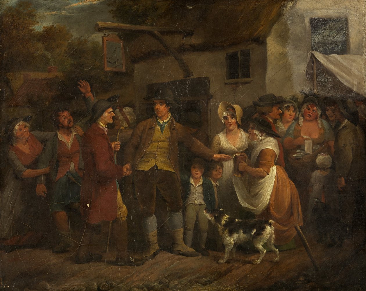 The Ale House Door (olje på lerret) av Edward Bird