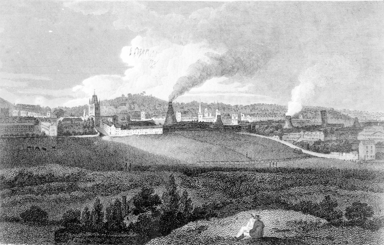 Utsikt over Bristol fra Pile Hill, gravert av Heath, pub. av John Agg, 1809 av Edward Bird