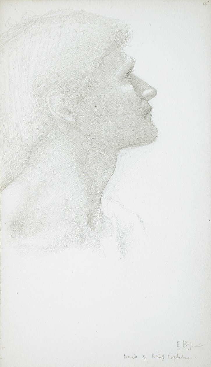 Hodet til en mann av Edward Burne-Jones