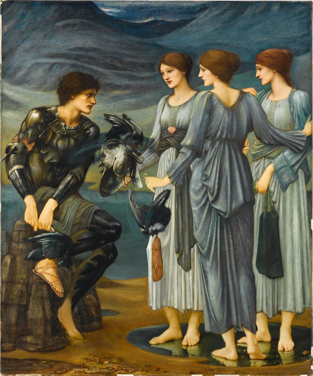 Perseus og havnymfene av Edward Burne-Jones