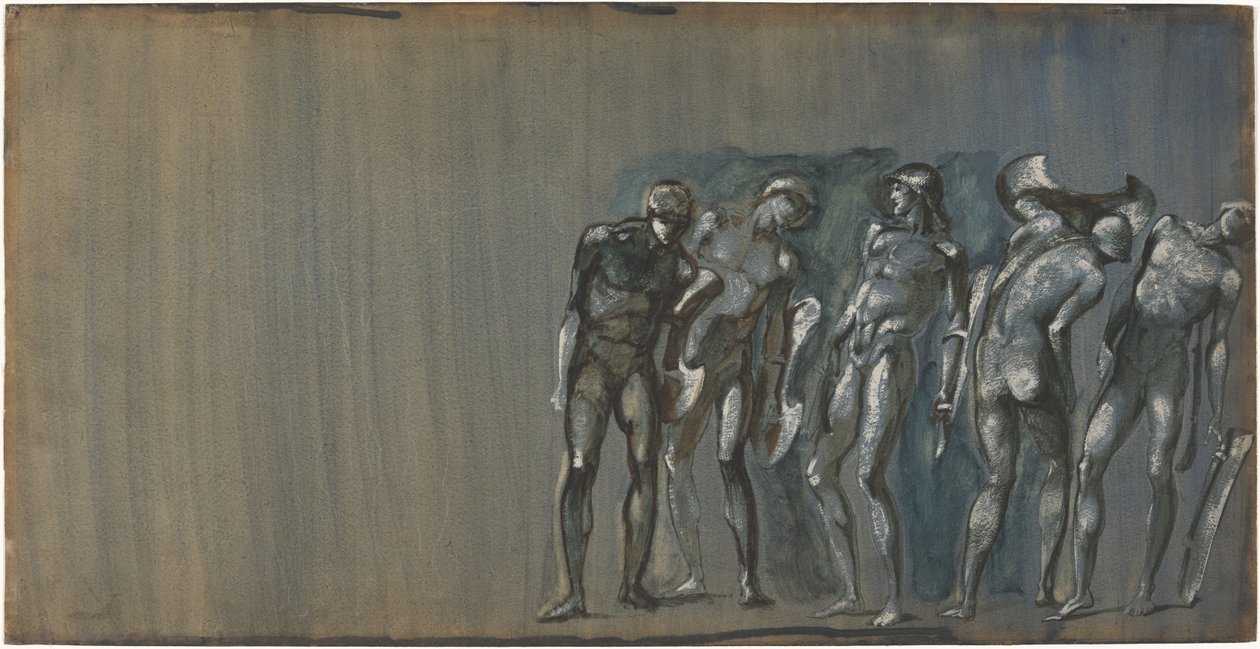 Phineus og hans hoffmenn ble forvandlet til stein av Edward Burne-Jones
