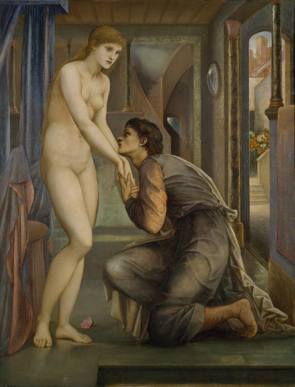 Pygmalion og bildet - Sjelen oppnår av Edward Burne-Jones