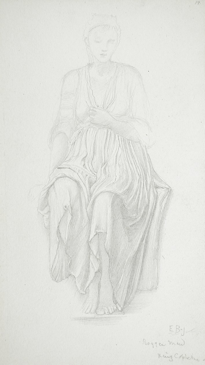 Sittende kvinne av Edward Burne-Jones