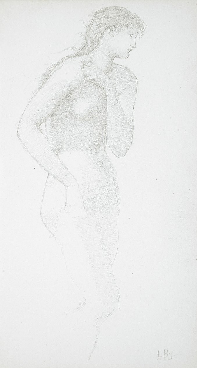 Stående kvinnelig nakenfigur av Edward Burne-Jones