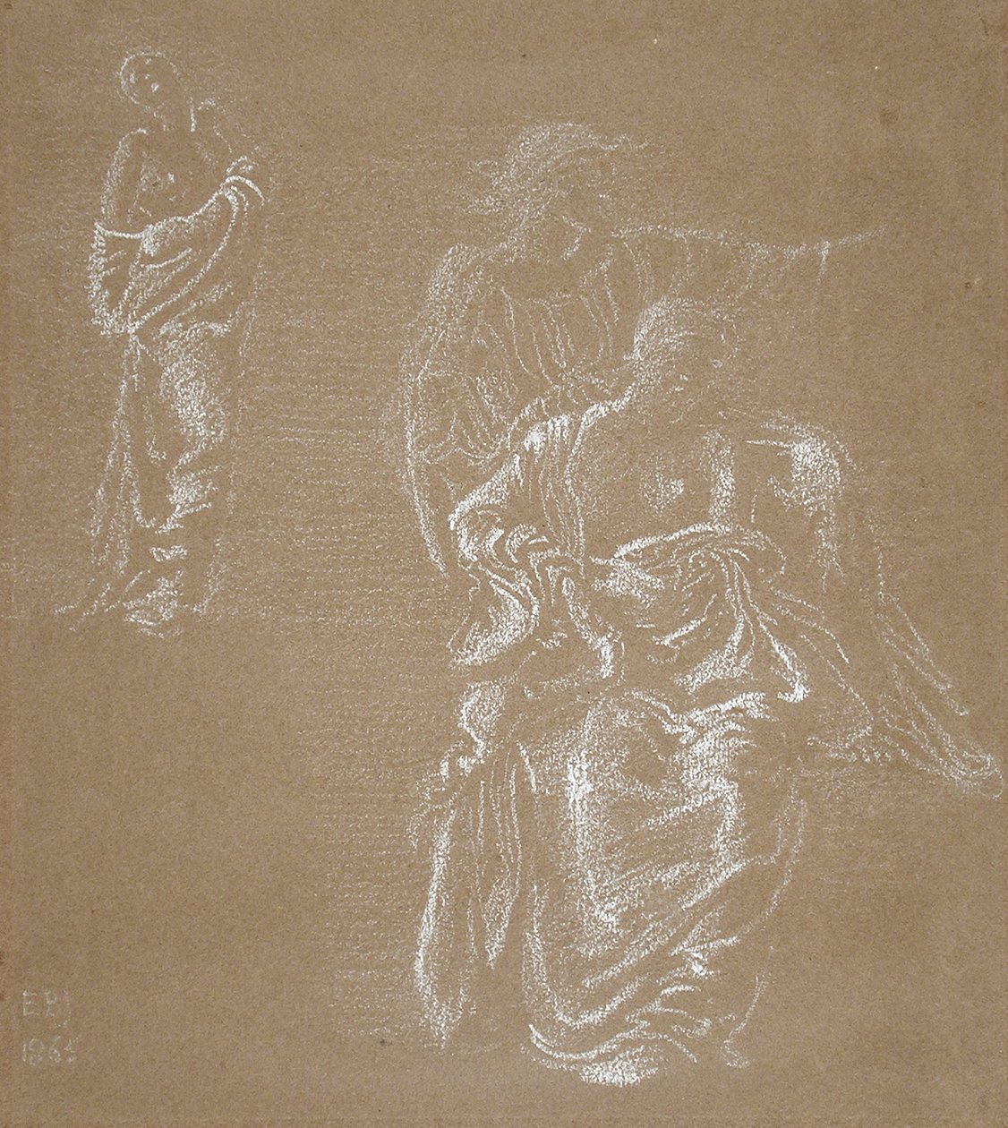 Tre figurer av Edward Burne-Jones