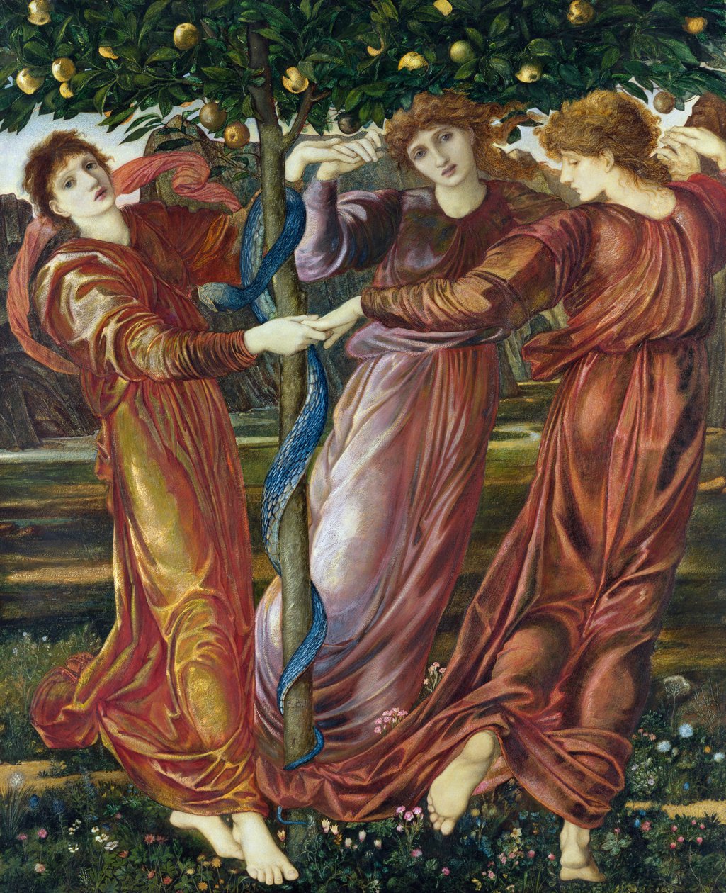 Garden of the Hesperides, 1869-73 (tempera, gouache og olje på kort og lerret) av Edward Burne Jones