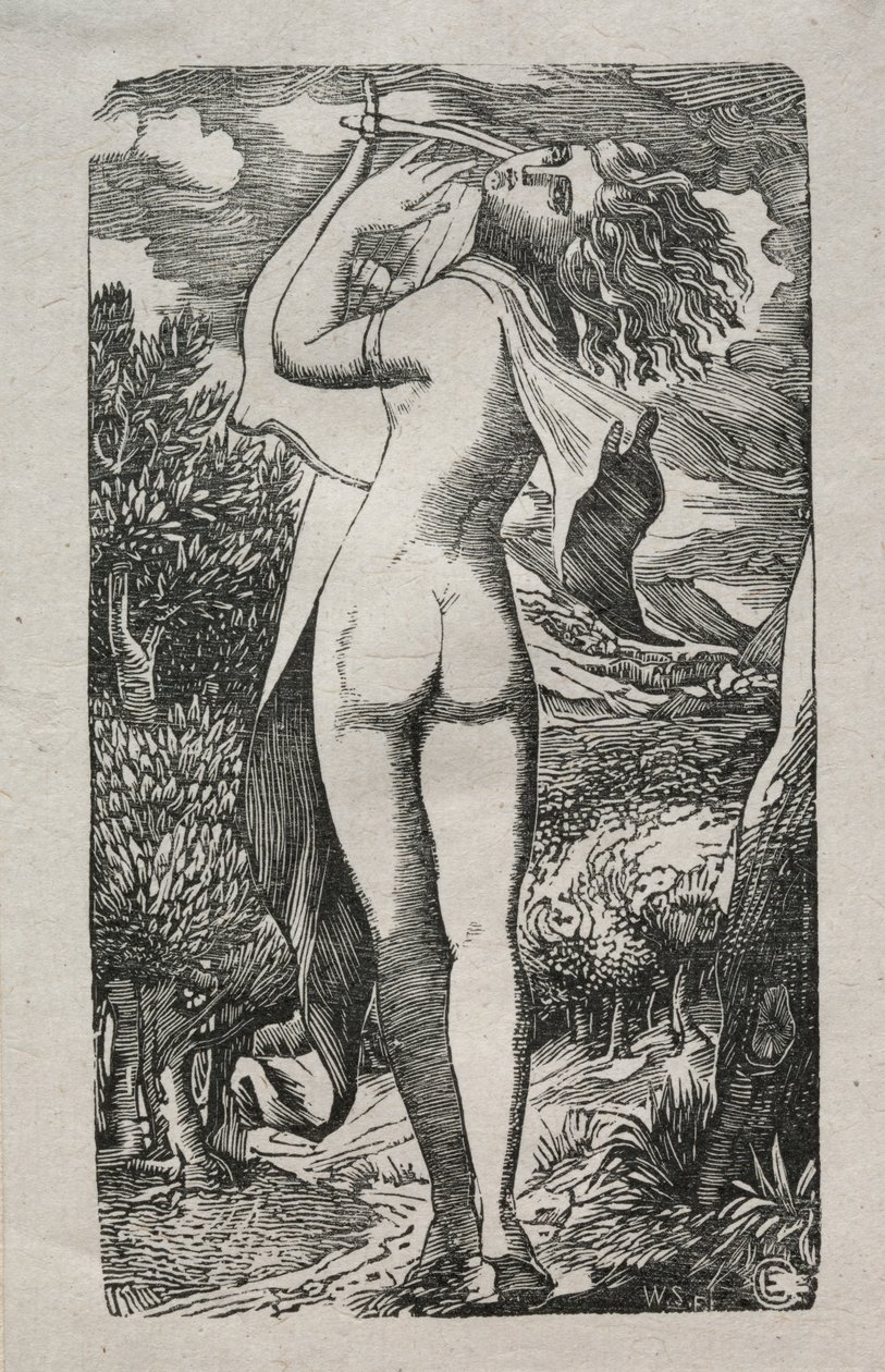 Bacchante eller The Player on The Lyre av Edward Calvert