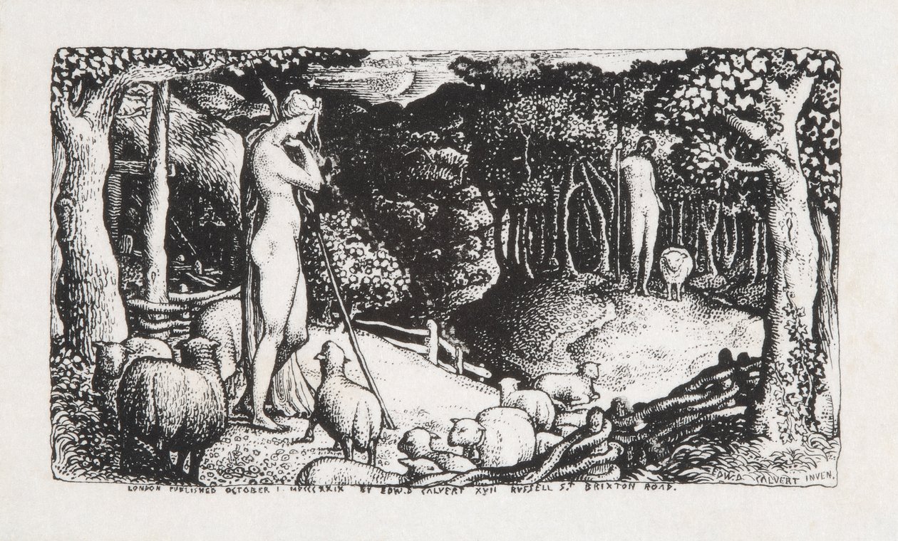 Ideell pastoralliv, 1829 av Edward Calvert