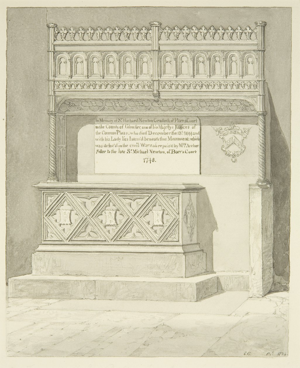 Monument til Sir Richard Newton Cradock av Edward Cashin