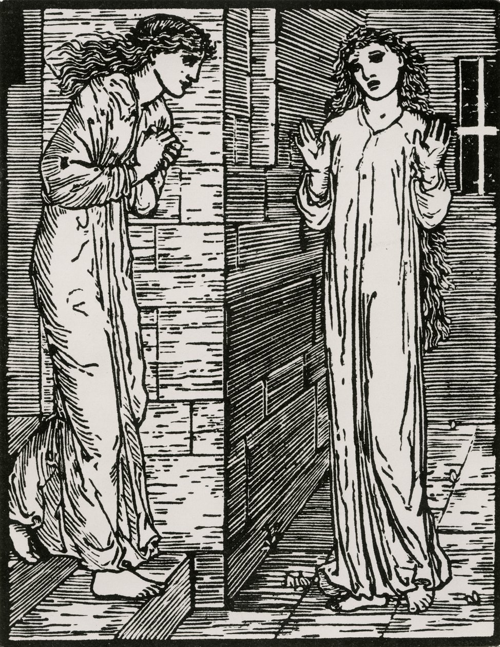 Kommer til den første søsteren av Edward Coley (after) Burne Jones
