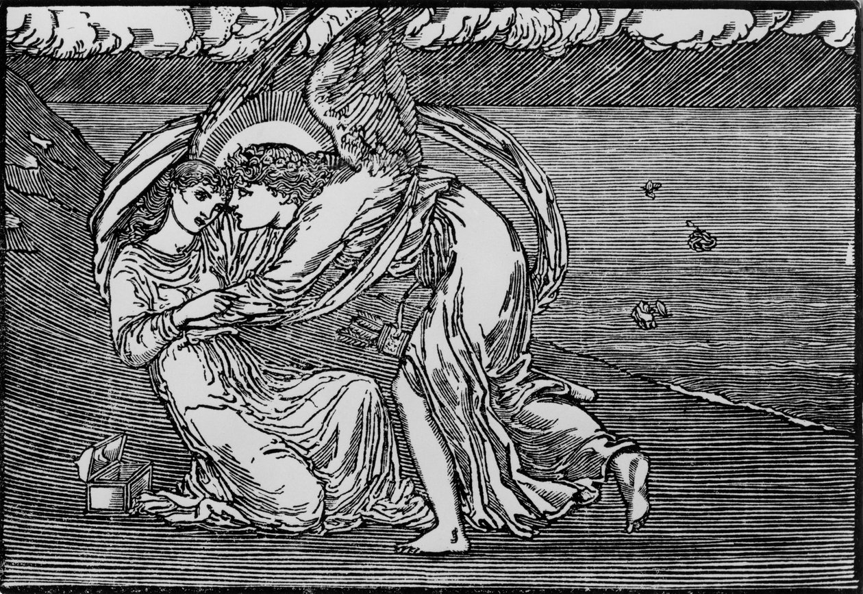 Amor gjenoppliver henne av Edward Coley (after) Burne Jones