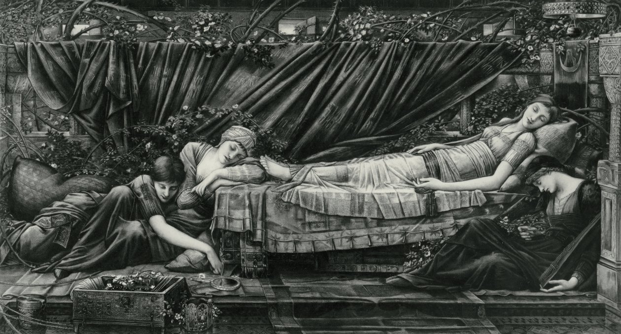 Rose Bower, fra Briar Rose-serien av Edward Coley (after) Burne Jones