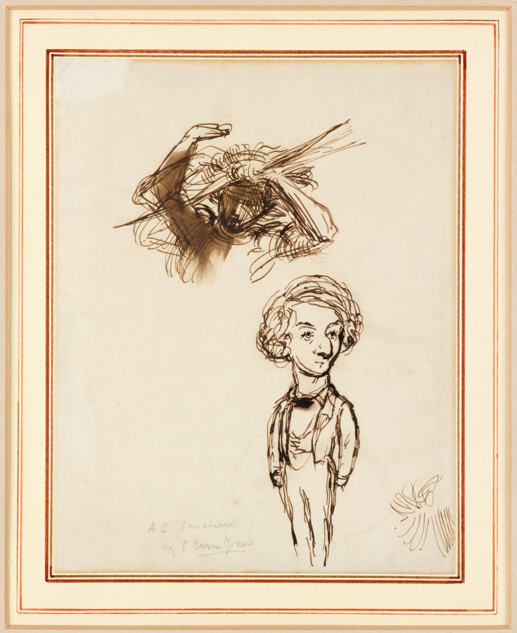 Karikatur av Algernon Charles Swinburne av Edward Coley Burne Jones