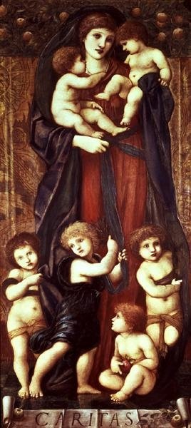 Veldedighet av Edward Coley Burne Jones