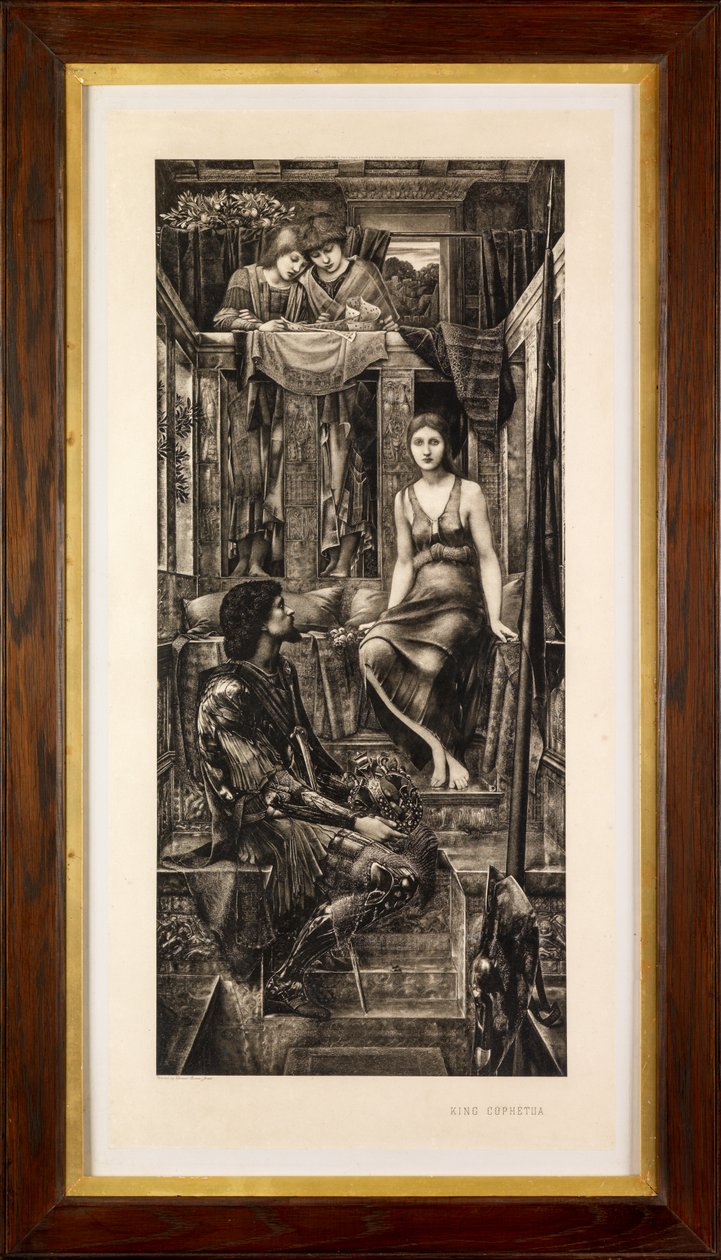 Kong Cophetua og tiggerpiken (fotogravyr) av Edward Burne Jones