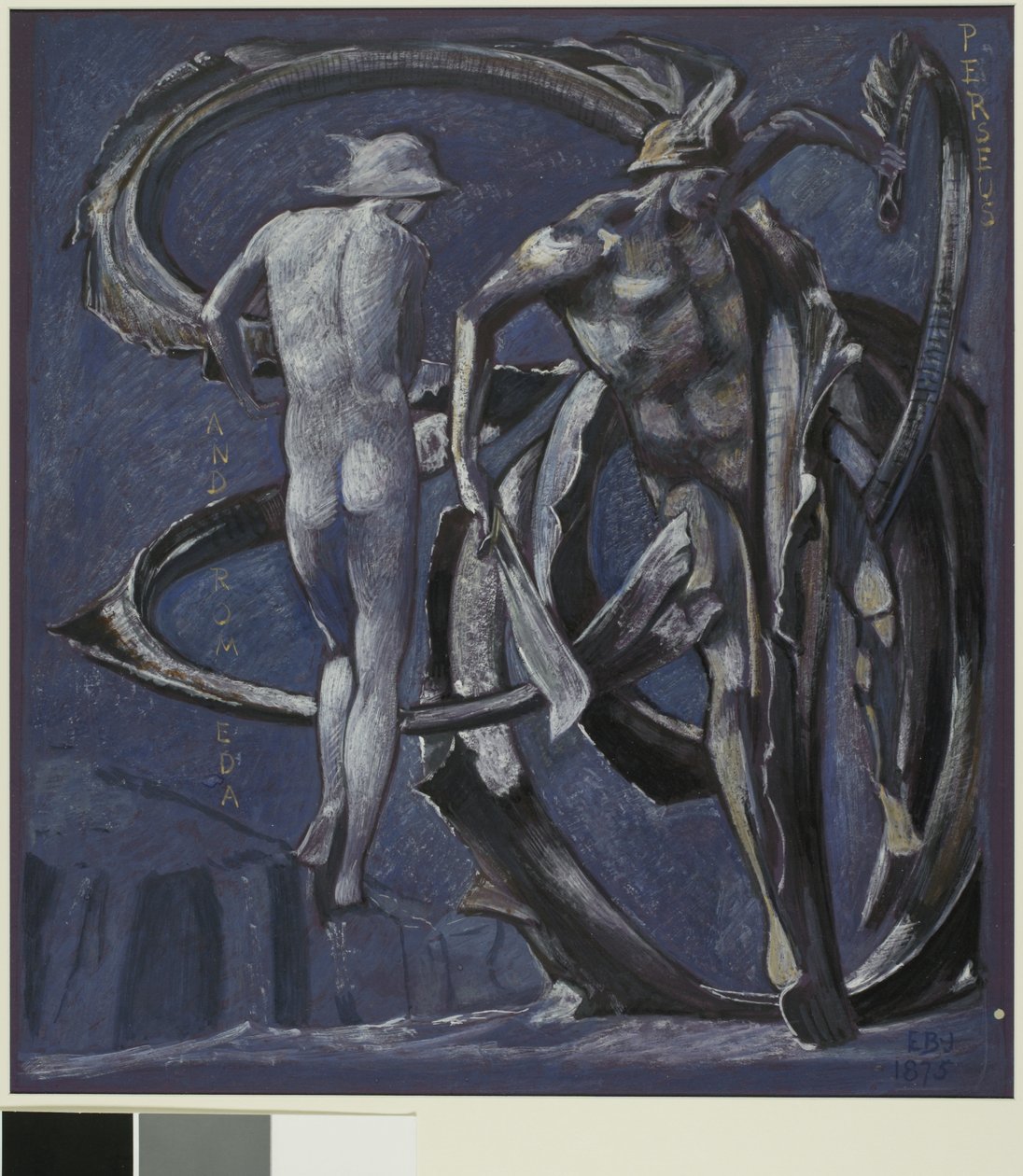 Perseus og Andromeda, studie for The Doom Fulfilled av Edward Coley Burne Jones