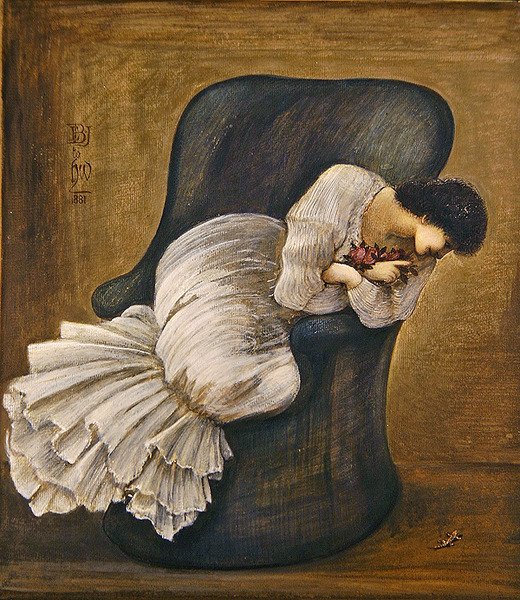 Portrett av Lady Lewis av Edward Coley Burne Jones