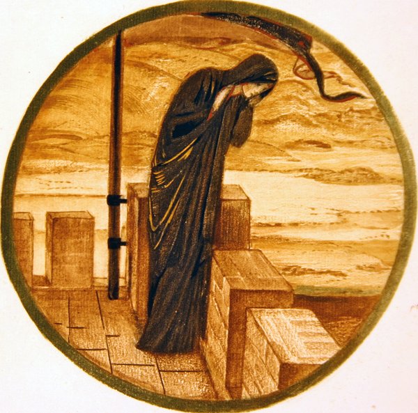 Blomsterboken: Kommer han ikke? av Edward Coley Burne Jones