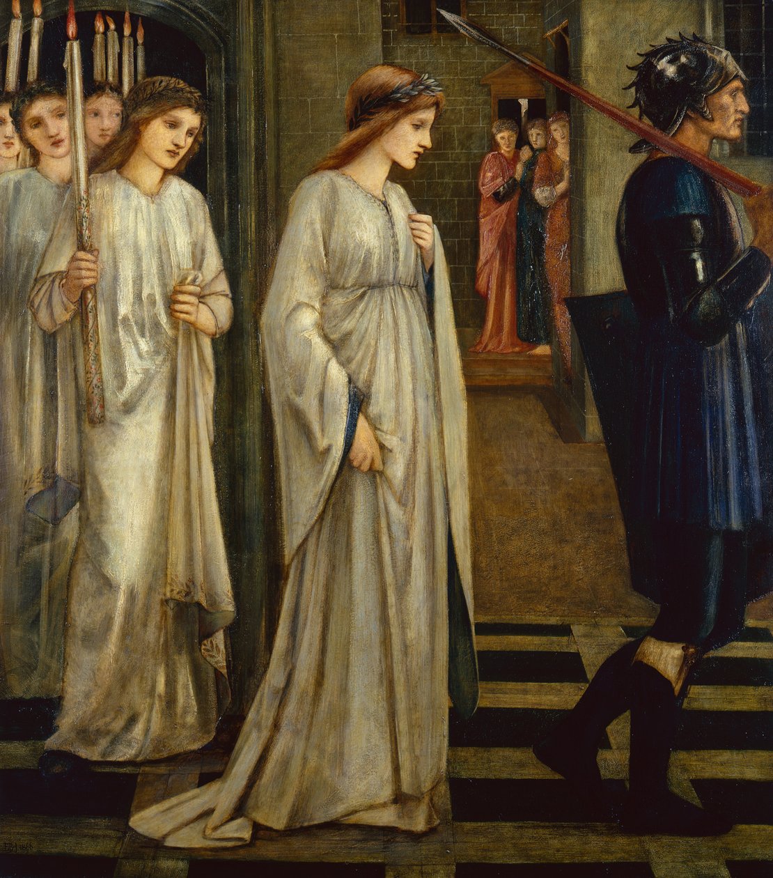 Prinsessen Sabra ledet til dragen av Edward Coley Burne-Jones
