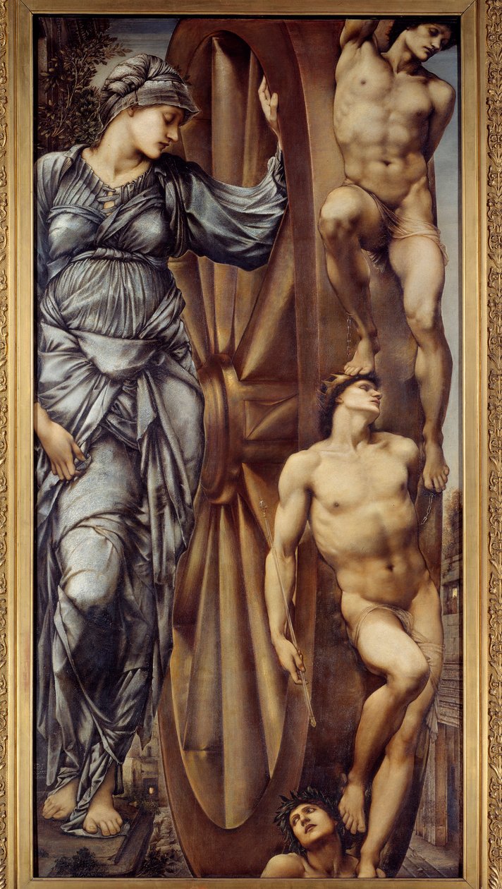 Lykkehjulet. Maleri av Jones Edward Burne (1833-1898) EC.ang av Edward Burne Jones