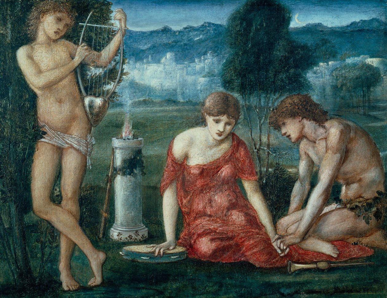 Et offer til jomfruhinnen, 1875 av Edward Burne Jones