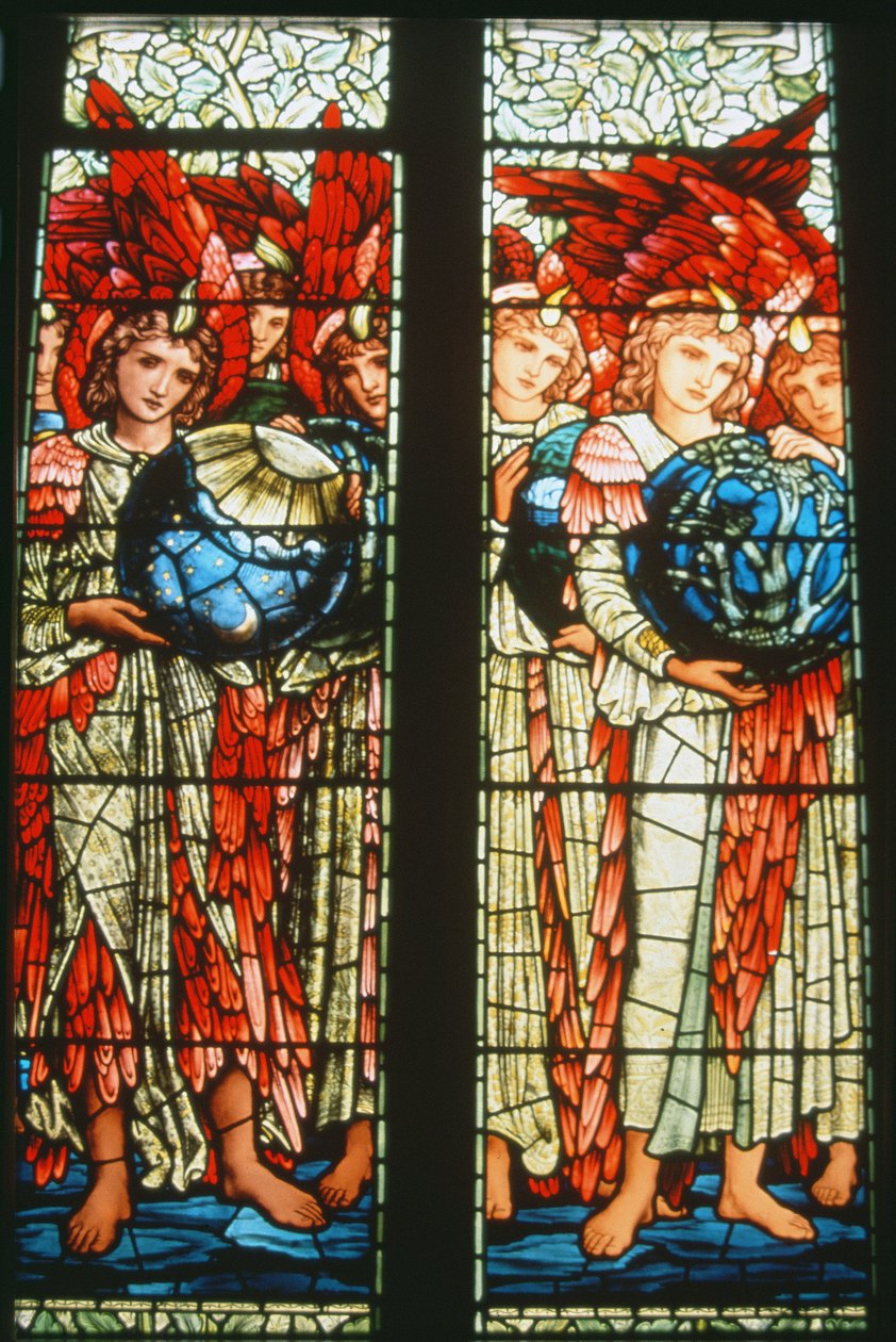 Angels of Creation: den tredje og fjerde dagen, 1895 av Edward Burne Jones