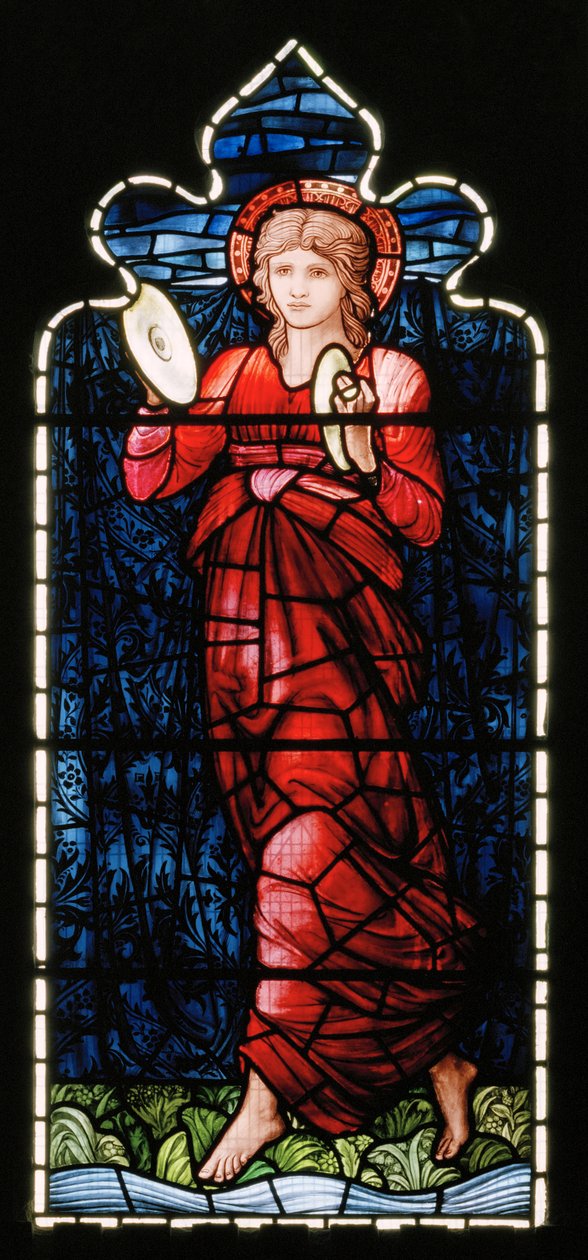 Ashton Under Lyne, Albion Congregational Church, Morris & Co., Edward Burne-Jones, Miriam, 1896 av Edward Burne Jones