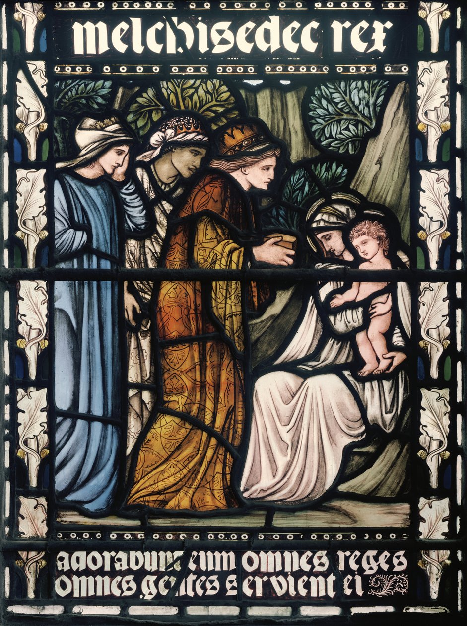 Birmingham, St Martin In The Bull Ring, Morris & Co., Edward Burne-Jones, The Adoration of The Magi, 1876 av Edward Burne Jones